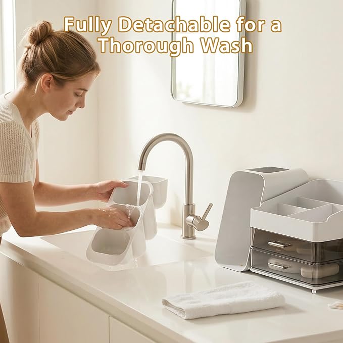 Large Capacity Makeup Organizer Countertop - Image 5