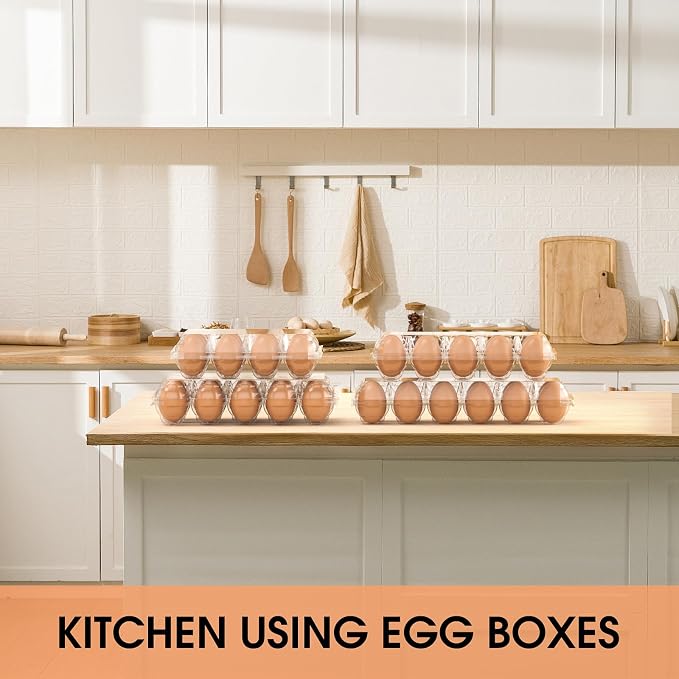 Egg Cartons Cheap Bulk, 60 Pack Egg Cartons Reusable 10 Count, Chicken - Image 5