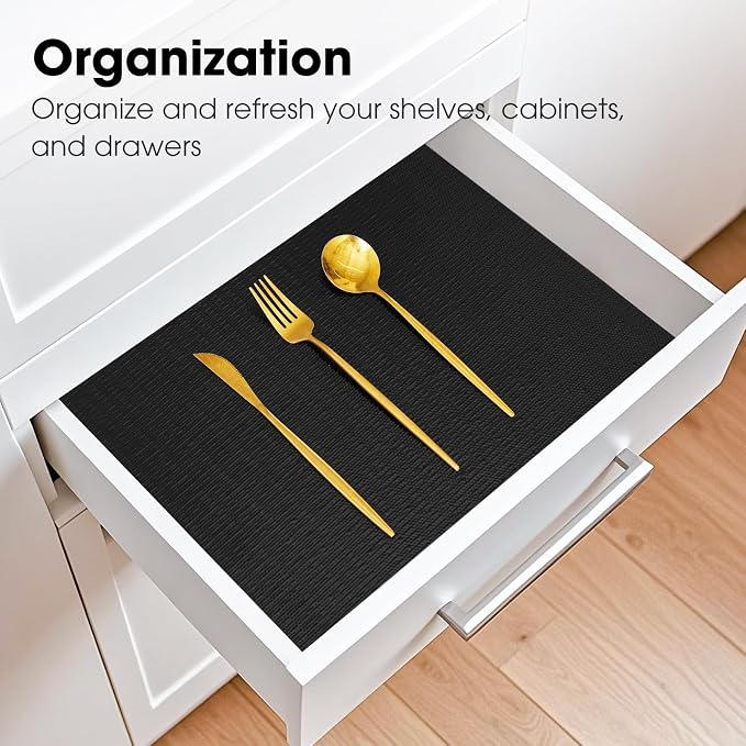 Drawer and Shelf Liner, Non-Slip Kitchen Cabinet Liners Non-Adhesive Thick - Image 7