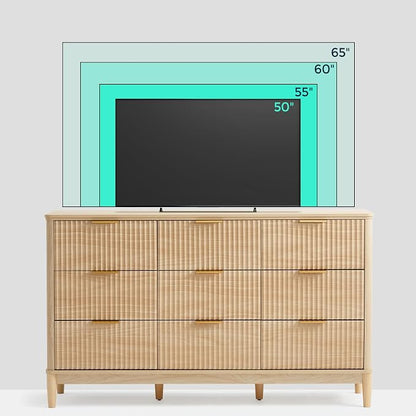 LINSY Fluted Dresser for Bedroom - Image 8