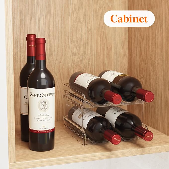Lifewit Plastic Stackable Wine Rack - Image 6