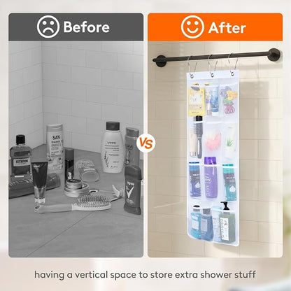Lifewit Mesh Shower Caddy, 11 Pockets Hanging Shower Organizer - Image 7