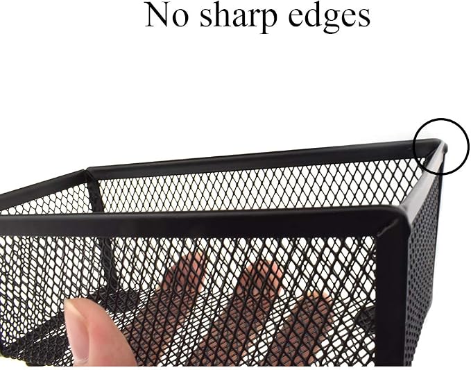 HAHIYO Stackable Mesh Tray Cup 6 x 3 x 2 inches Sturdy Container - Image 6