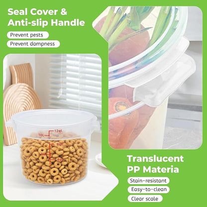 4 Pack Round Food Storage Containers - Image 5