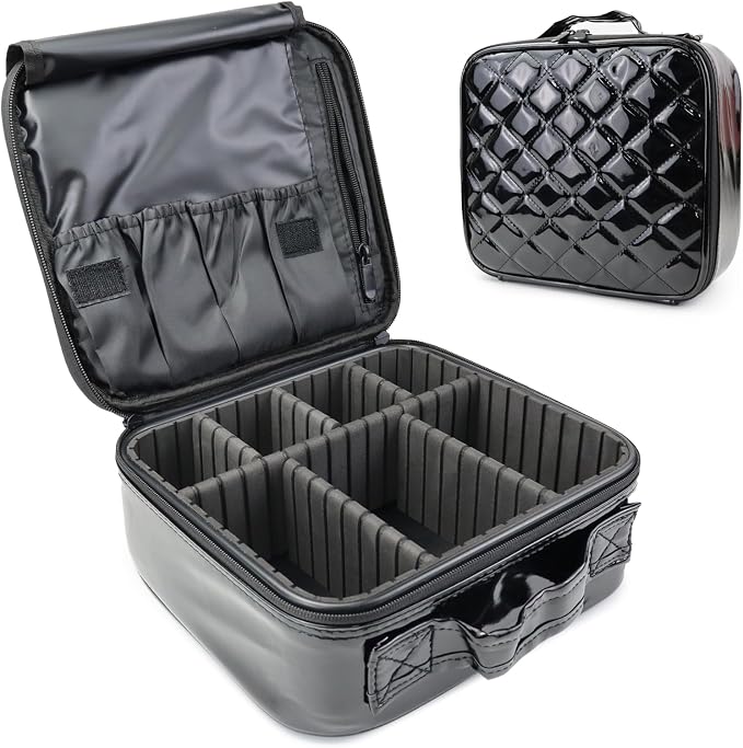 Travel Makeup Bag Makeup Cosmetic Train Case Organizer Portable Storage Bag by SLUMAZI