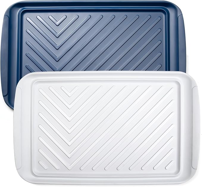 LEHAHA Grilling Prep and Serve Trays, Melamine BBQ Tray by LEHAHA