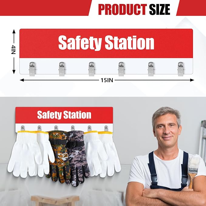 Honeydak Glove Station Organizer Wall Mount Plastic Glove Holder - Image 3