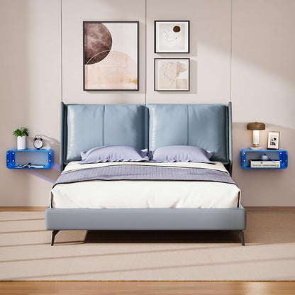 Acrylic Floating Nightstand, Bedside Table, Nightstand Shelf Wall Mounted - Image 5