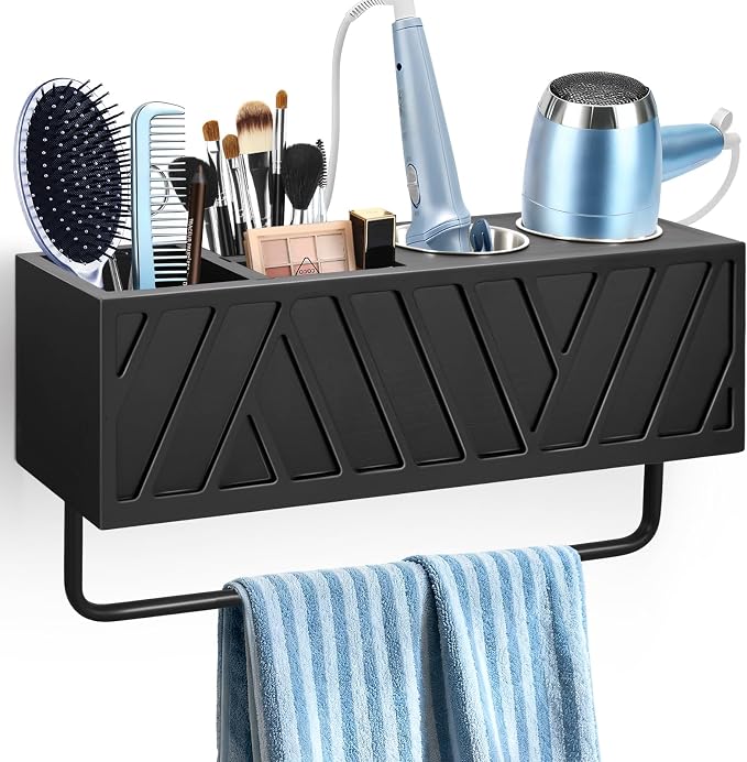 Hair Tool Organizer Wall Mounted by Jorkol