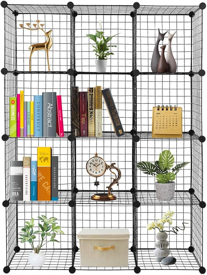 12 Cube Storage Organizer, Closet Storage Shelves by NALLBEIRRAA