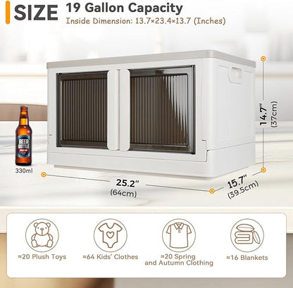 Storage Bin, Cabinet with Lids, Extra Large, Useful Box, 19 Gallon Capacity - Image 2