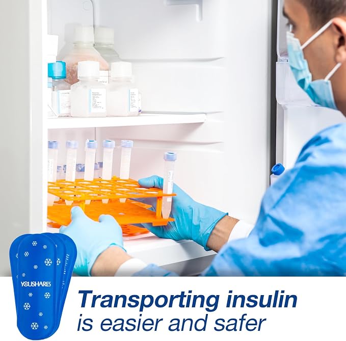 YOUSHARES Diabetes Ice Packs for Insulin Cooler Travel Case - Image 4