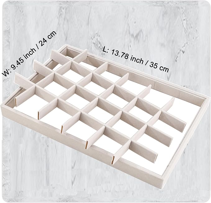 24 Grids Stackable Jewelry Tray Organizer - Image 4