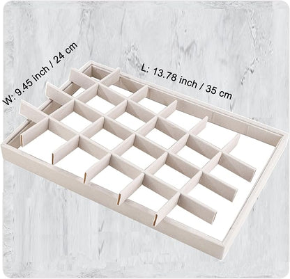 24 Grids Stackable Jewelry Tray Organizer - Image 4