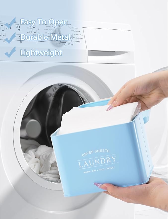 Dryer Sheet Holder with Hinged Lid - Image 4