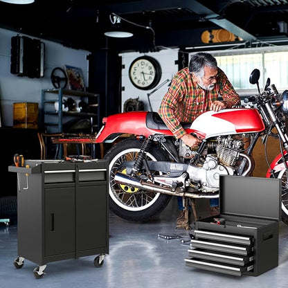 Goplus Tool Chest, 5 Drawers Rolling Tool Cabinet - Image 2