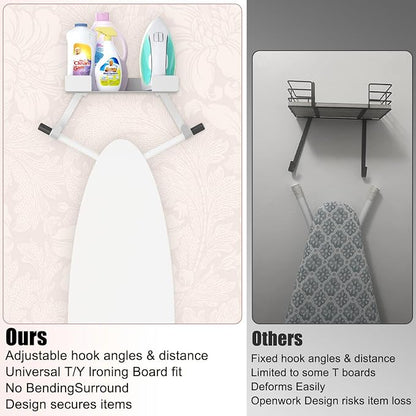 Ironing Board Hanger, Ironing Board Holder Wall Mount, Iron Board Wall Mount - Image 5