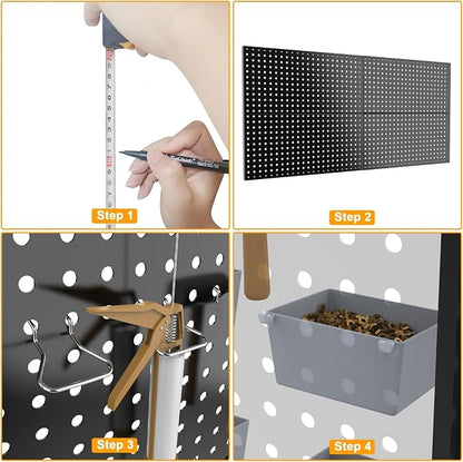 Pegboard Smith 4x2ft Metal Pegboard Kit - Image 6