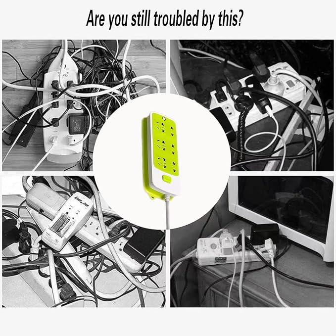 12PCS Power Strip Holder, Adhesive Punch-Free Socket Holder, Self Adhesive - Image 4