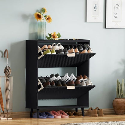 Shoe Cabinet Storage, Modern Freestanding Organizer - Image 6