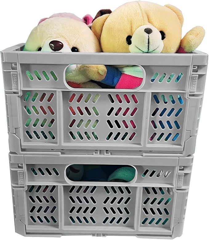 20L Folding Crate, Collapsible Storage Crates - Image 3