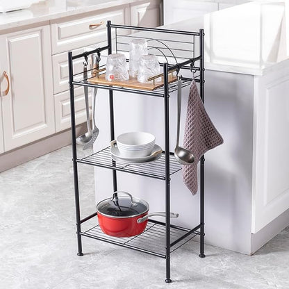 L&H UNICO 3-Tier Free Standing Wire Rack Durable Metal Shelving Storage Unit - Image 4