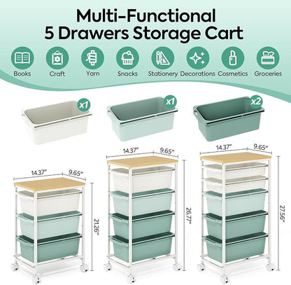KINGBOARD Slim Rolling Cart - Image 2