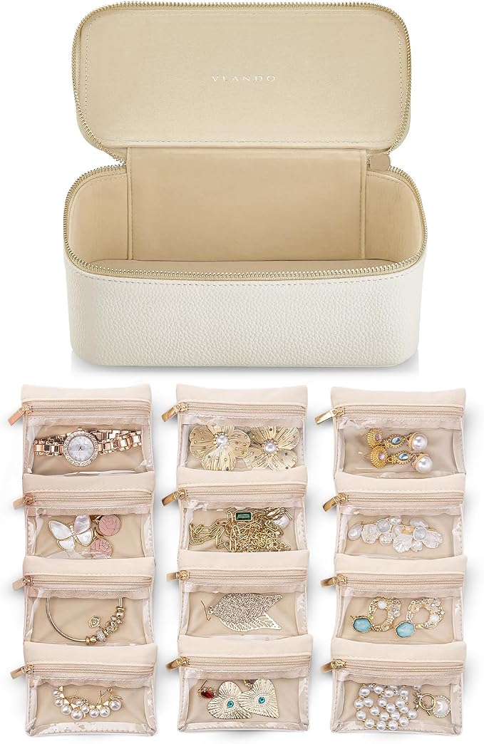 Vlando Travel Jewelry Case, Jewelry Box by VLANDO