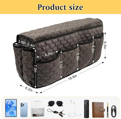 Remote Control Holder, Non Slip Bedside Caddy TV Remote Holder Armchair Caddy - Image 2