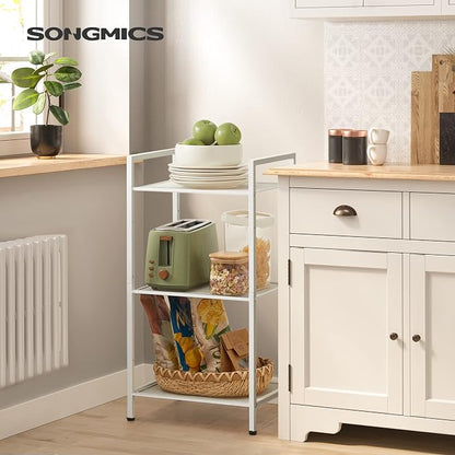 SONGMICS 3-Tier Storage Rack, Bathroom Shelf, Extendable Plant Stand - Image 2