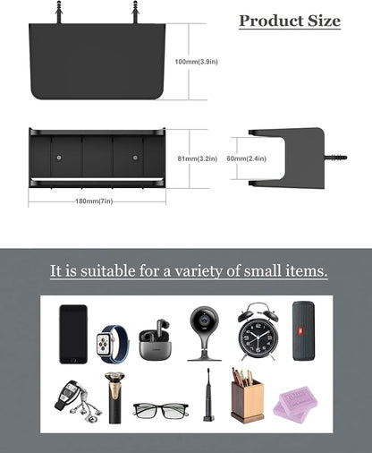 Bedside Wall Shelf Organizer Small Bedside Shelf Wall Mount - Image 3