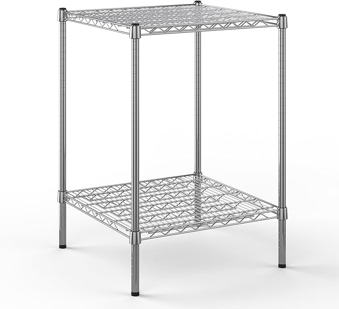 24" Deep x 24" Wide x 34" Height Wire Shelving Kit | 2-Tier | NSF Commercial by Regal+Altair