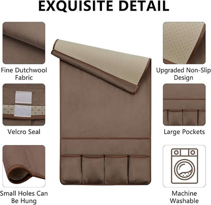 TV Remote Control Holder Couch Caddy, Non-slip Bedside Caddy Organizer - Image 4
