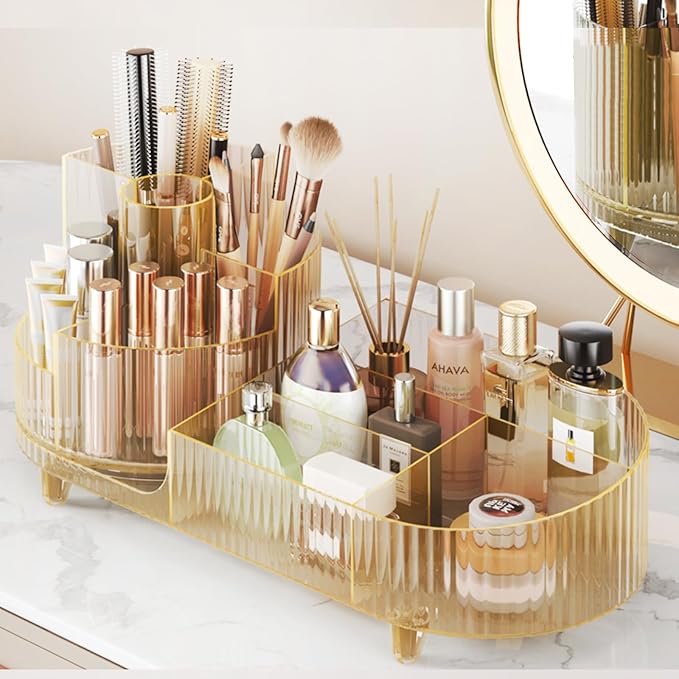 Rotating Makeup Organizer for Vanity by COMFYROOM