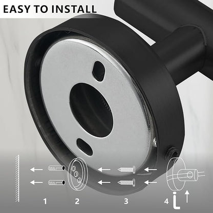 Bathroom Hardware Set Includes Towel Ring, Toilet Paper Holder and 2 Towel Hooks - Image 7