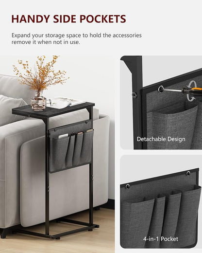 Vantic C Shaped End Table, Small Side Table - Image 6