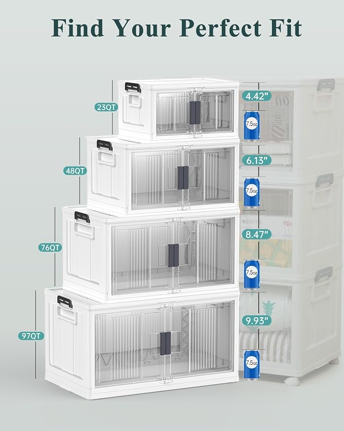OlarHike 23QT Stackable Storage Bins - Image 6
