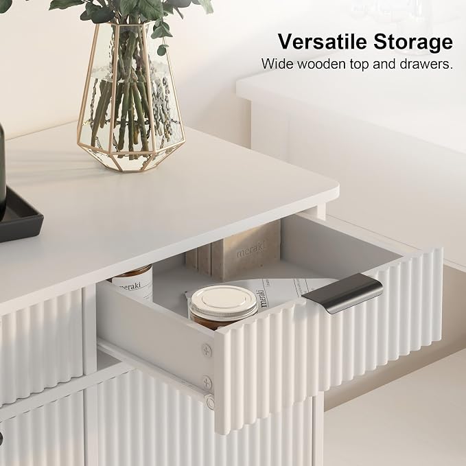 White Double Tilt Out Laundry Hamper Cabinet Laundry Basket Cabinet Hidden - Image 5