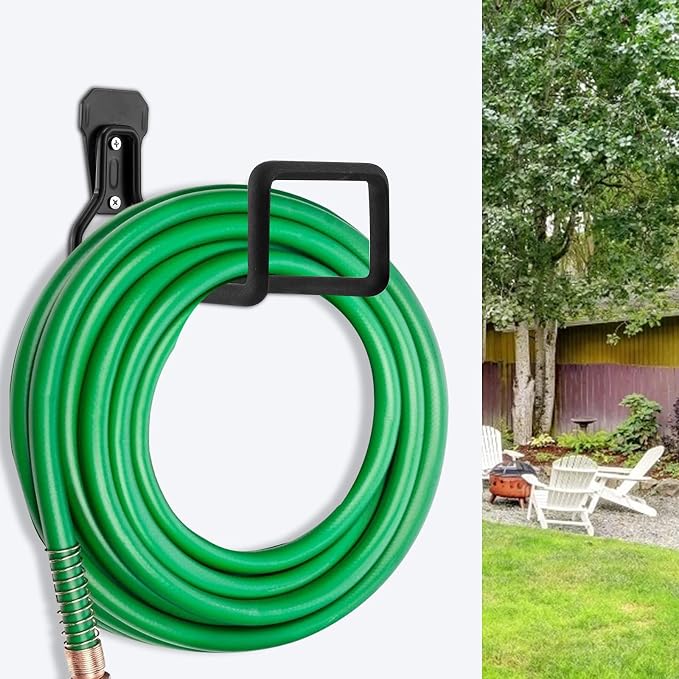Hose Hanger, Heavy Duty Metal Hose Holder Wall Mount, Hook - Image 8