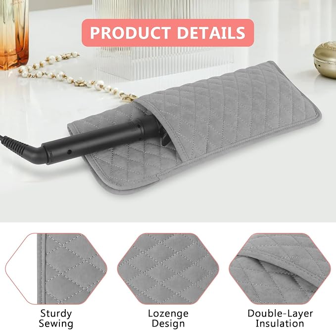 Heat Resistant Hair Tools Organizer Bag Portable Travel Storage Cover Pouch - Image 4