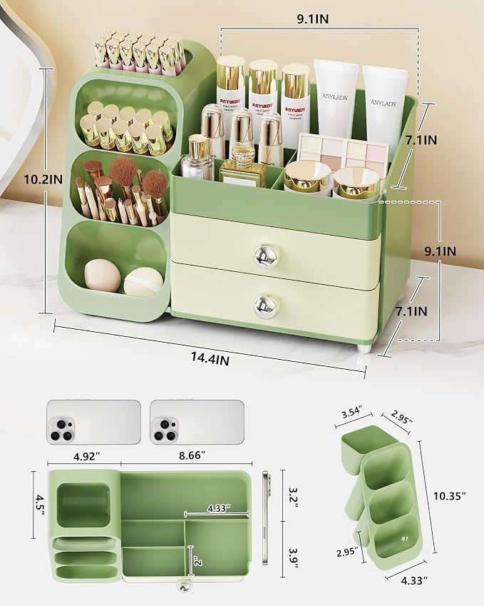 Makeup Organizer with Drawers, Skincare Organizer, Storage Box Cosmetic Display - Image 4