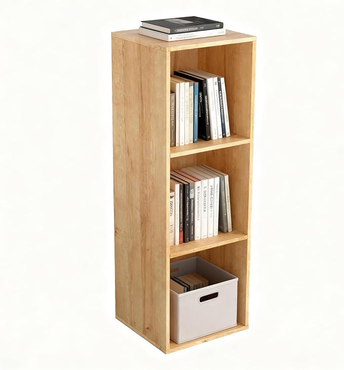 3 Cube Storage Organizer, Cube Shelf，3 Tier Cube Low Bookcase Freestanding - Image 4