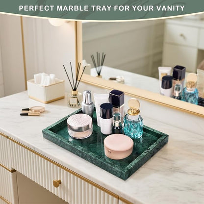Marble Bathroom Tray for Countertop & Home Decor, Natural Decorative Marble - Image 6