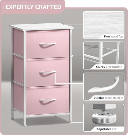 Sorbus Nightstand with 3 Drawers - Image 4