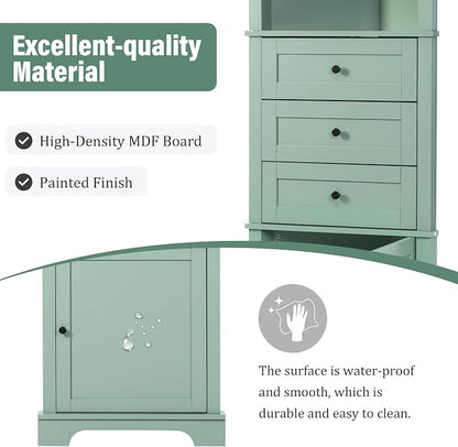 68.9" Tall Triangle Corner Cabinet - Image 4