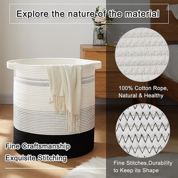 OIAHOMY 80L Laundry Hamper, Storage Basket - Image 3
