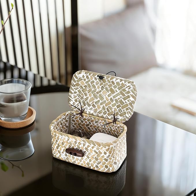 Hipiwe Wicker Shelf Basket Box - Image 2