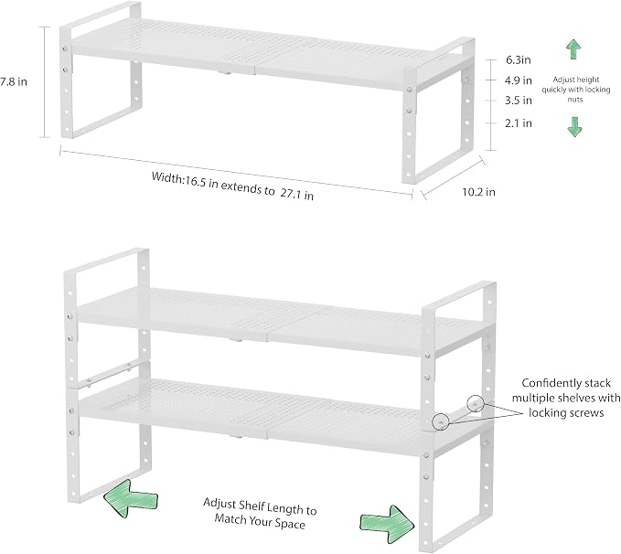 Expandable Countertop Organizer Rack/Shelf - Image 3