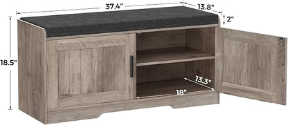 Homleke 2-Tier Storage Bench, Shoe Bench - Image 2