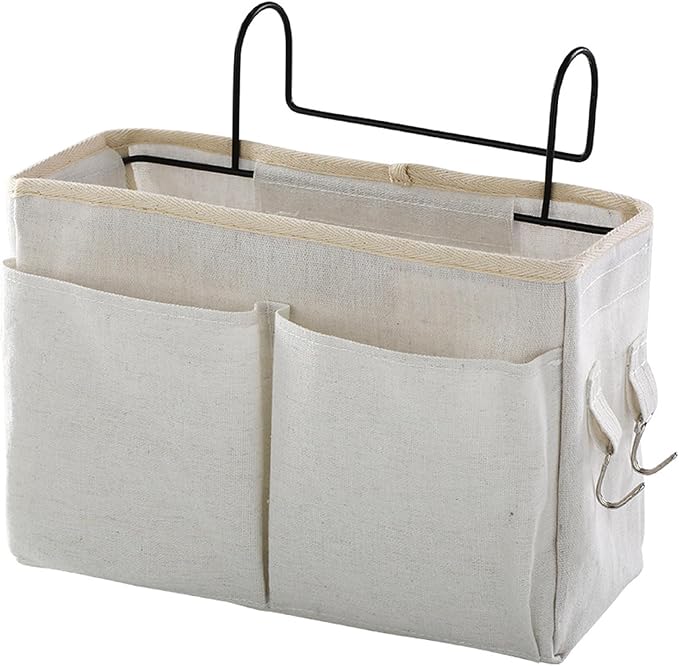 Bedside Caddy Organizer Hanging Storage Basket by HeXueLy